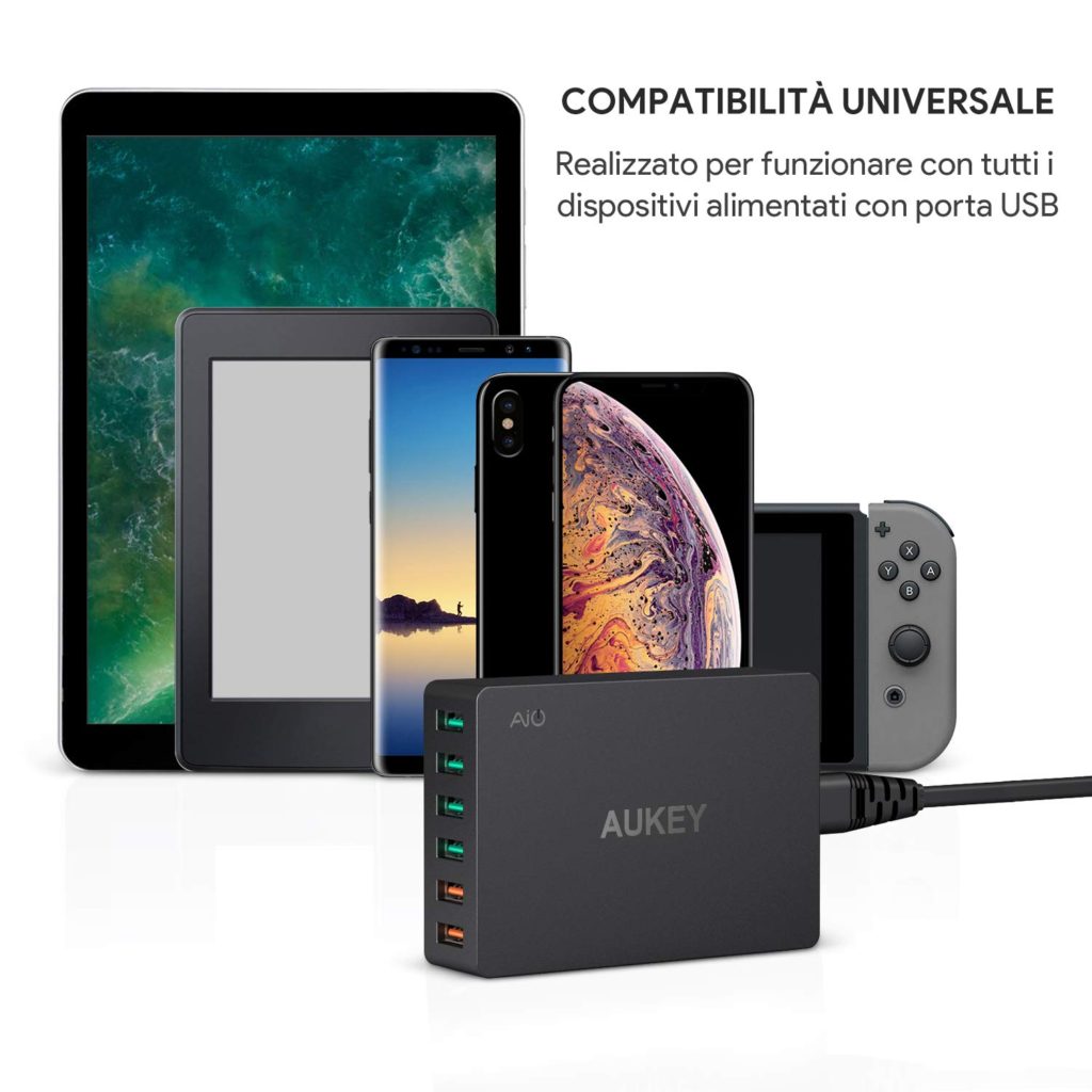 compatibilita caricatore aukey 